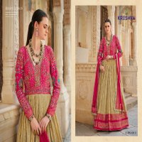Kreshva Eva Wholesale Smooth Silk With Heavy Work Gown With Dupatta