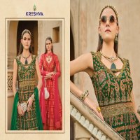 Kreshva Eva Wholesale Smooth Silk With Heavy Work Gown With Dupatta