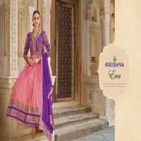 Kreshva Eva Wholesale Smooth Silk With Heavy Work Gown With Dupatta