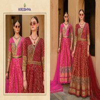 Kreshva Eva Wholesale Smooth Silk With Heavy Work Gown With Dupatta