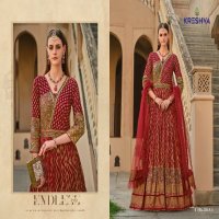 Kreshva Eva Wholesale Smooth Silk With Heavy Work Gown With Dupatta