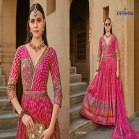 Kreshva Eva Wholesale Smooth Silk With Heavy Work Gown With Dupatta