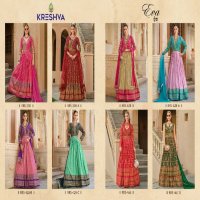 Kreshva Eva Wholesale Smooth Silk With Heavy Work Gown With Dupatta