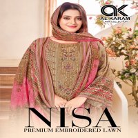 Al karam Nisa Vol-1 Wholesale Premium Embroidery Dress Material