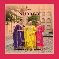 Eba Lifestyle Nimrat Wholesale Heavy Chinon Embroidery Work 3 Piece Suits