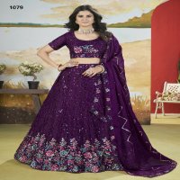 Anjani Art Aangan Vol-2 D.no 1079 To 1084 Wholesale Designer Lehengas Collection