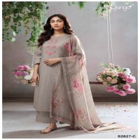 Ganga Teuila S2827 Wholesale Cotton With Embroidery Work Salwar Suits