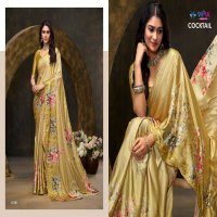 Vipul Cocktail Wholesale Satan Silk With Swaroski Work Sarees