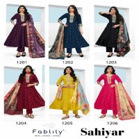Fablily Sahiyar Wholesale Pure Silk With Embroidery Work 3 Piece Suits Combo