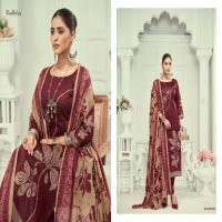 Radhika Azara Jivika Vol-3 Wholesale Pure Heavy Zam Cotton With Work Dress Material