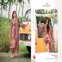 Riaz Arts Mallika Wholesale Pure Karachi Lawn With Work Dress Material
