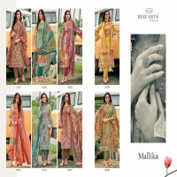 Riaz Arts Mallika Wholesale Pure Karachi Lawn With Work Dress Material