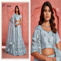 MD Lifestyle Hirwa Vol-5 Wholesale New Exclusive Embroidered Semi Stitched Net Lehenga Choli Collection