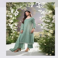 Ganga Nafre Wholesale Cotton Linen With Hand Work Salwar Suits