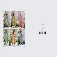 Ganga Nafre Wholesale Cotton Linen With Hand Work Salwar Suits