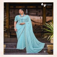 LT Fabrics Crayons Wholesale Jharkan Work Ethnic Indian Sarees