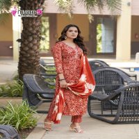 Mystic 9 Pooja Vol-9 Wholesale Aliya Cut Kurti With Pant And Dupatta