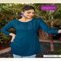 Rangmaya Zareena Wholesale Reyon Short Tops Catalog