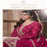 Vinay Kuleesh Saayori Wholesale Designer Thread Embroidered Designer Suits