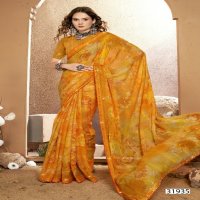 Vallabhi Canon Wholesale Floral Print With Swaroski Work Sarees