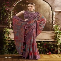 Vallabhi Kizza Vol-10 Wholesale Shimmer Georgette Indian Sarees