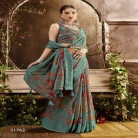 Vallabhi Kizza Vol-10 Wholesale Shimmer Georgette Indian Sarees