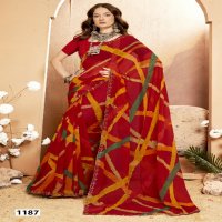 Vallabhi Anandi Vol-2 Wholesale Floral Print Georgette Fabrics Sarees