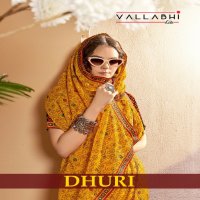 Vallabhi Dhuri Wholesale Bandhani Print With Lace Border Sarees