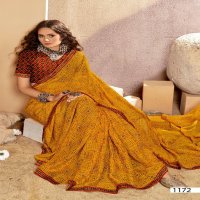 Vallabhi Dhuri Wholesale Bandhani Print With Lace Border Sarees