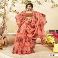 Vallabhi Express Vol-3 Wholesale Floral Print Georgette Sarees