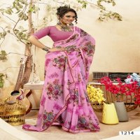 Vallabhi Express Vol-3 Wholesale Floral Print Georgette Sarees