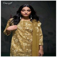 Ganga Aariya S3213 Wholesale Premium Cotton Satin With Embroidery Salwar Suits