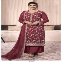 Vinay Kuleesh Shazia Wholesale Thread Embroidered Chinon Straight Suits