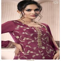 Vinay Kuleesh Shazia Wholesale Thread Embroidered Chinon Straight Suits