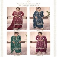 Vinay Kuleesh Shazia Wholesale Thread Embroidered Chinon Straight Suits