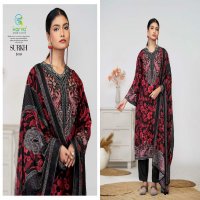 Karva Surkh Wholesale Pure Viscose Muslin With Handwork Dress Material