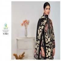 Karva Surkh Wholesale Pure Viscose Muslin With Handwork Dress Material