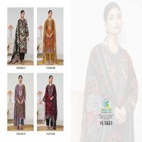 Karva Surkh Wholesale Pure Viscose Muslin With Handwork Dress Material