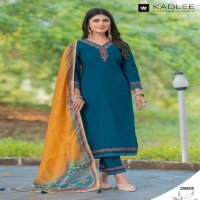 Kadlee Nirvana Wholesale Viscose Weaving Kurti With Pant And Dupatta