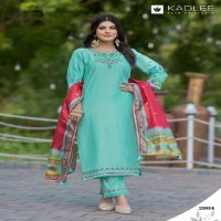 Kadlee Nirvana Wholesale Viscose Weaving Kurti With Pant And Dupatta