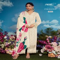 Kimora Heer Colour Plus Vol-199 Wholesale Muslin With Embroidery Work Salwar Suits