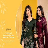 Glossy Aadhya Wholesale Pure Viscose Muslin With Handwork Salwar Suits