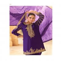 sayuri designer siya readymade crape silk dhoti style 3pcs dress