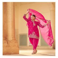 sayuri designer siya readymade crape silk dhoti style 3pcs dress