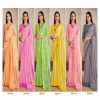 VANILLA VOL 13 BY RUCHI ADORABLE FANCY CHIFFON SAREE WHOLESALER