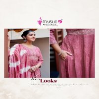 Mystic 9 Bharkha Vol-1 Wholesale Nyra Cut Kurtis With Pant And Dupatta