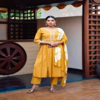 Mystic 9 Bharkha Vol-1 Wholesale Nyra Cut Kurtis With Pant And Dupatta
