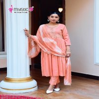 Mystic 9 Bharkha Vol-1 Wholesale Nyra Cut Kurtis With Pant And Dupatta