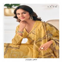 Sarg Zerina Wholesale Pure Cotton Lawn With Handwork Salwar Suits