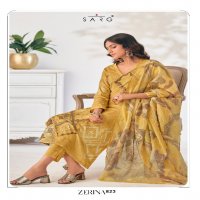 Sarg Zerina Wholesale Pure Cotton Lawn With Handwork Salwar Suits